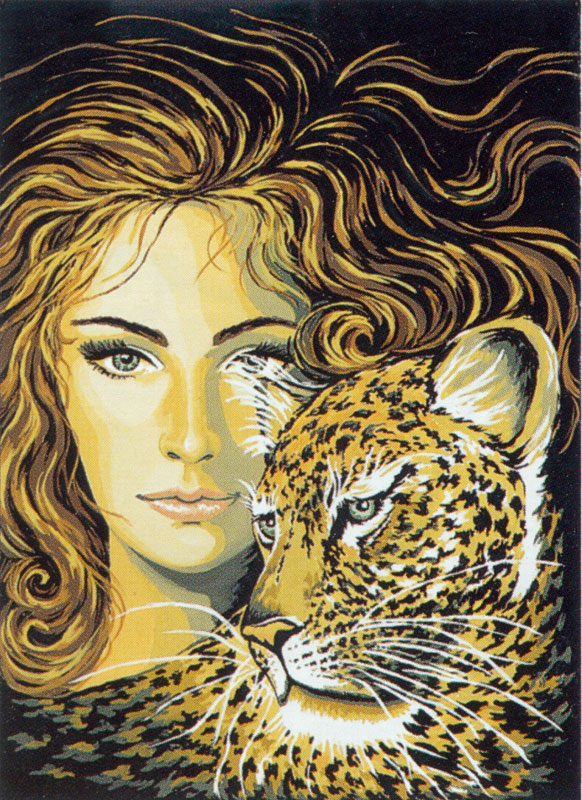 NeedlepointUS - World-class Needlepoint - Leopard Woman - Collection d