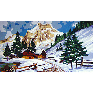 Winter   - Collection d'Art Needlepoint Canvas