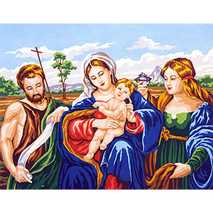 Holy Family II - Collection d'Art Needlepoint Canvas