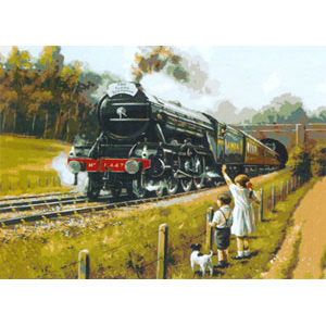 The Train (The Flying Scotsman)  - Collection d'Art Needlepoint Canvas