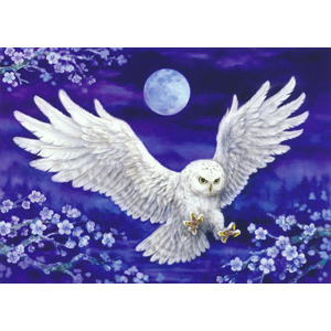 Moonlight Owl - Collection d'Art Needlepoint Canvas
