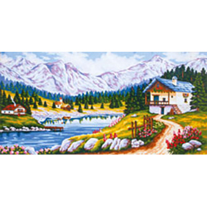 On the Mountain  - Collection d'Art Needlepoint Canvas