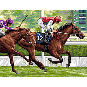 Royal Paris Needlepoint La Course (The Track)