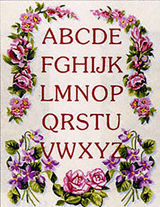 Royal Paris ABC Flowers Canvas