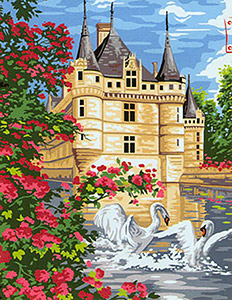 Margot Creations de Paris Needlepoint - Les Cygnes (The Swans)