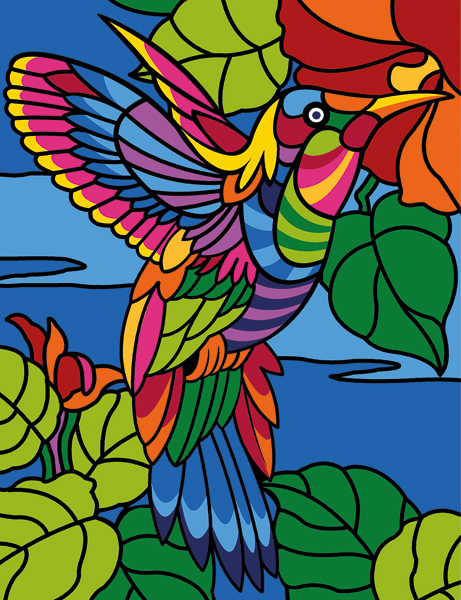 Margot Creations de Paris Needlepoint (Colibri) Humming Bird Medium Needlepoint Canvas
