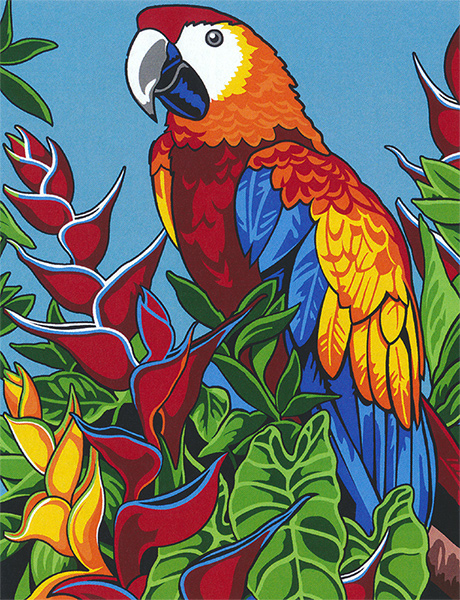 Margot Creations de Paris Needlepoint - Perroquet (Parrot, Macaw)