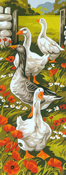 Royal Paris Needlepoint - Les Oies (The Geese) Canvas