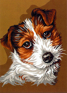 Royal Paris Needlepoint Fox Terrier Canvas
