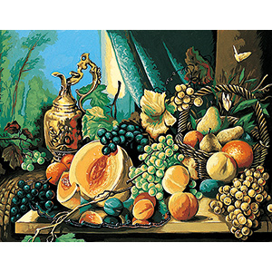 Margot Creations de Paris Needlepoint (Composition de Fruit) Fruit Composition Large Canvas