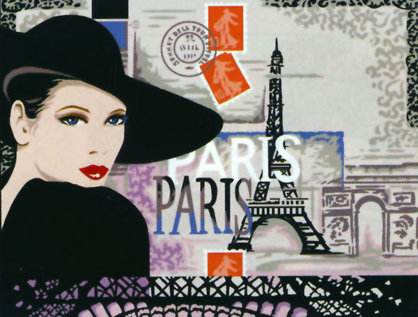 Margot Creations de Paris Needlepoint - Large Canvases - Mademoiselle