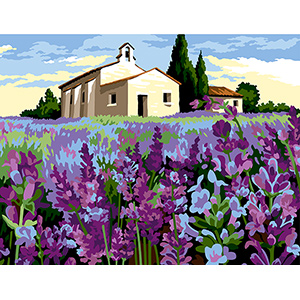 Margot Creations de Paris Needlepoint - Large Canvases - In the Lavender