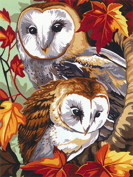 Margot Creations de Paris Needlepoint - Owls