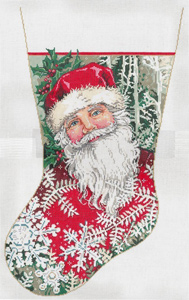 Winter Wonderland - Stitch Painted Needlepoint Christmas Stocking Canvas