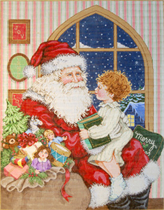 Christmas Tales Hand-painted Painted Needlepoint Canvas
