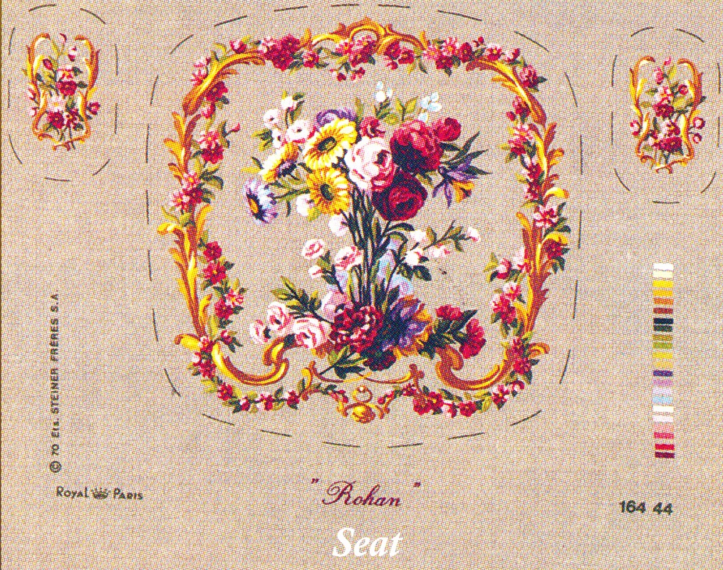 Royal Paris Needlepoint - Rohan Chair Seat and Back Canvas #2