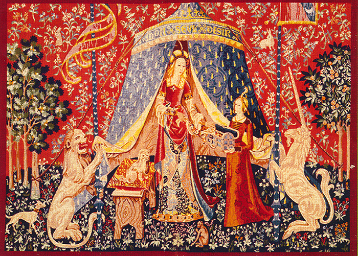 Royal Paris Needlepoint - Tapestry Canvases - Lady and the Unicorn - My Sole Desire