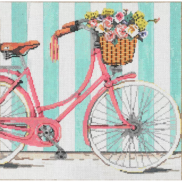 Ride - Stitch Painted Needlepoint Canvas