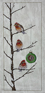 For the Birds - Hand Painted Needlepoint Canvas from Sandra Gilmore