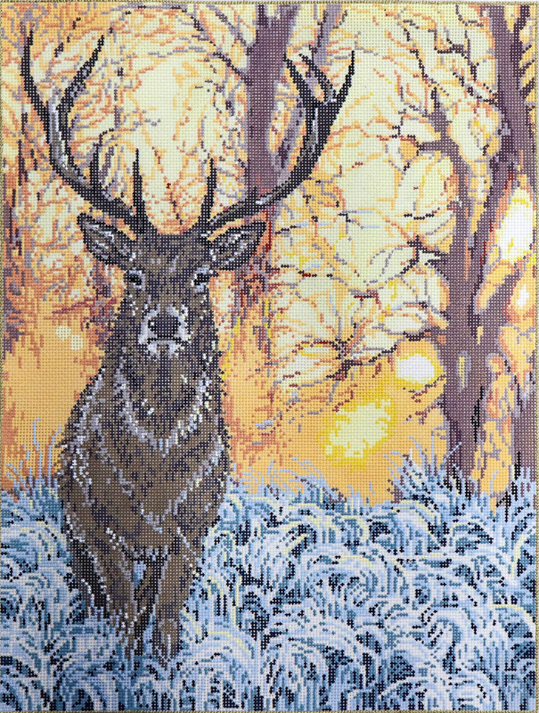 Majestic - Stitch Painted Needlepoint Canvas from Sandra Gilmore