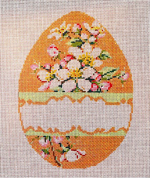 Eggcellent - Stitch Painted Needlepoint Canvas from Sandra Gilmore