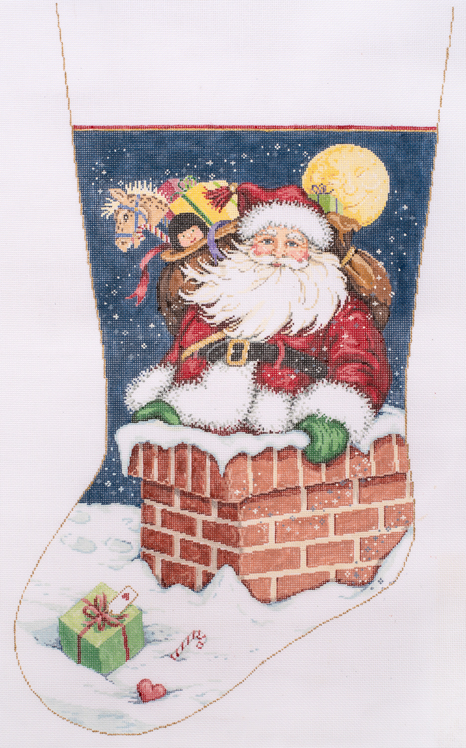 NeedlepointUS: Christmas Offerings Hand Painted Needlepoint
