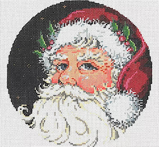Merry Round - Stitch Painted Needlepoint Canvas from Sandra Gilmore