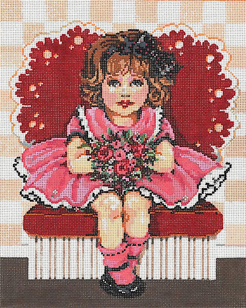 Sweetie - Stitch Painted Needlepoint Canvas from Sandra Gilmore