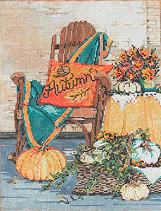 Porch Pleasures - Stitch Painted Needlepoint Canvas