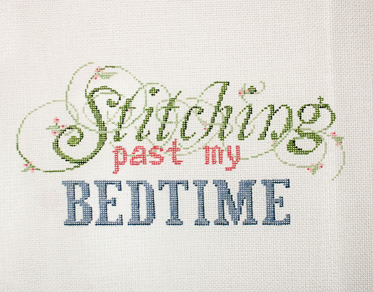 Bedtime - Stitch Painted Needlepoint Canvas from Sandra Gilmore