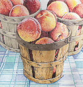 Juicy - Stitch Painted Needlepoint Canvas from Sandra Gilmore