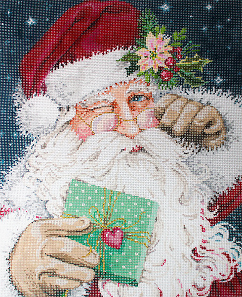 Twinkle - Stitch Painted Needlepoint Canvas from Sandra Gilmore