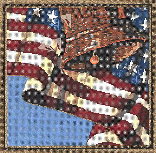 Freedom - Stitch Painted Needlepoint Canvas from Sandra Gilmore