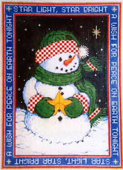 A Wish - Stitch Painted Needlepoint Canvas from Sandra Gilmore
