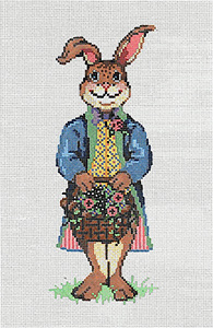 Homer - Stitch Painted Needlepoint Canvas from Sandra Gilmore