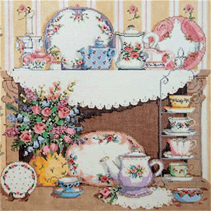 My Collection - Stitch Painted Needlepoint Canvas from Sandra Gilmore