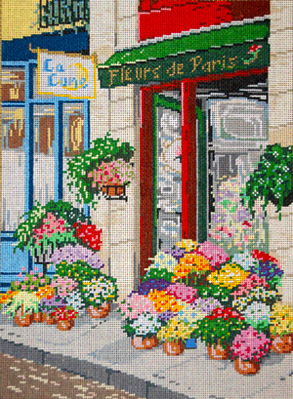 Fleur de Paris Blank Needlepoint Canvas, by the yard