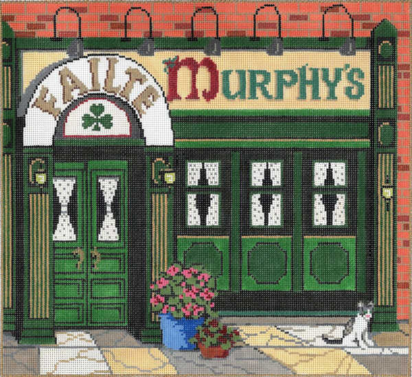 Murphy's - Stitch Painted Needlepoint Canvas from Sandra Gilmore