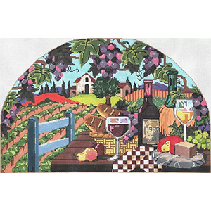 Sonoma - Stitch Painted Needlepoint Canvas from Sandra Gilmore
