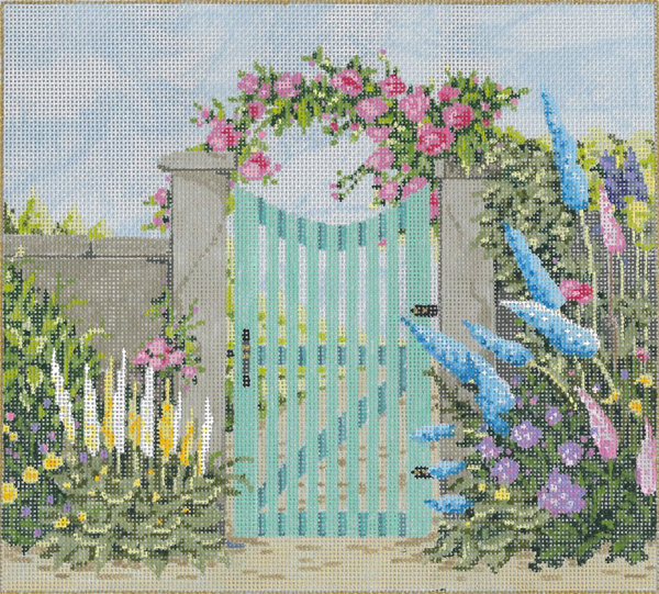 Nantucket - Stitch Painted Needlepoint Canvas from Sandra Gilmore