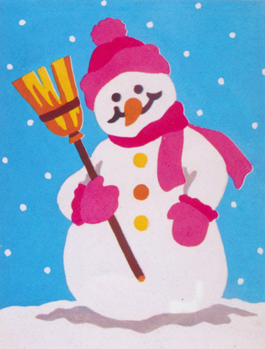 Snowman  - Collection d'Art Needlepoint Canvas