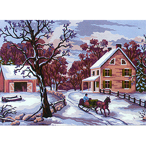 Winter  - Collection d'Art Needlepoint Canvas