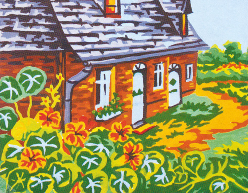 Cottage  - Collection d'Art Needlepoint Canvas