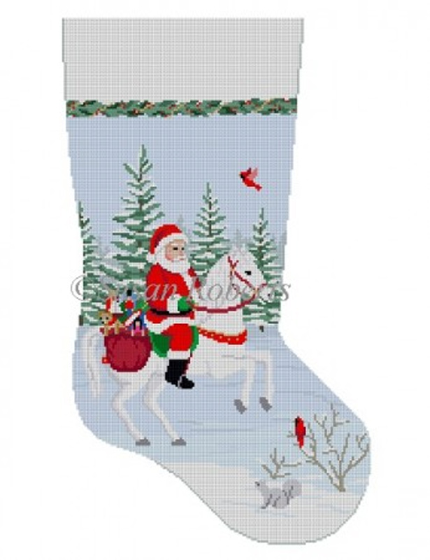 Needlepoint Handpainted Christmas Stockings Were Hung Assoc Talents – CL  Needlepoint