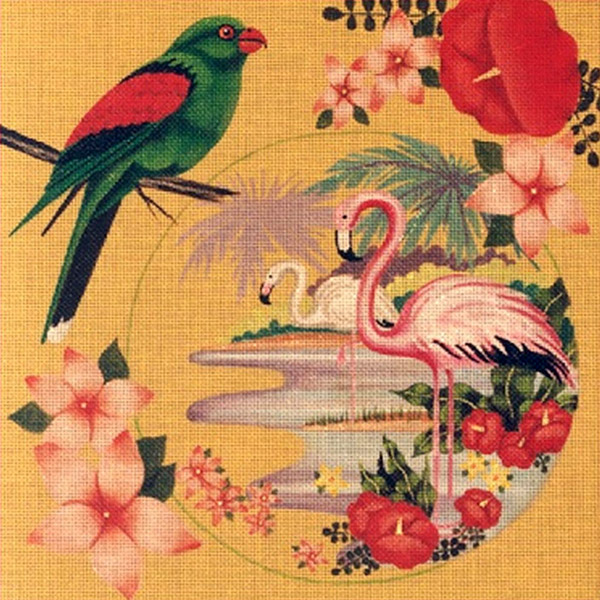 Leigh Designs - Hand-painted Needlepoint Canvases - Tropicana - Daiquiri