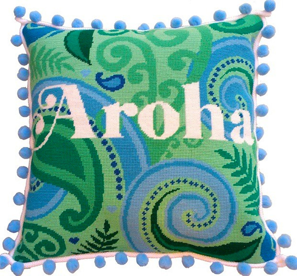 Aroha Needlepoint Cushion Kit - Product of New Zealand