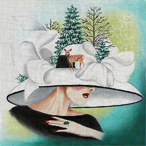Leigh Designs - Hand-painted Needlepoint Canvases - Fascinations - Winter Wonderland