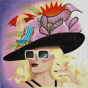 Leigh Designs - Hand-painted Needlepoint Canvases - Fascinations - Summer Time