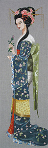 Leigh Designs - Hand-painted Needlepoint Canvases - Geishas - Sato