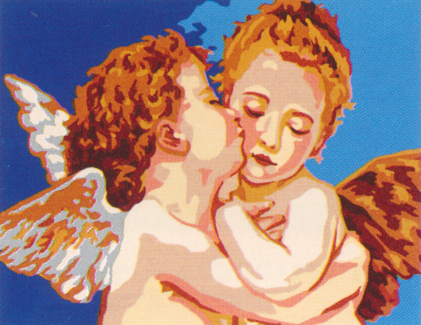 Angel Kiss  - Collection d'Art Needlepoint Canvas